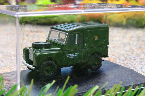 OXF76LAN188006 Oxford Diecast 1:76 Scale Land Rover S1 88 Po Telephone Green H.Top