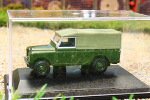 OXF76LAN2011 Oxford Diecast 1:76 Scale Land Rover S2 with Canvas Back in Bronze Green