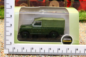 OXF76LAN2011 Oxford Diecast 1:76 Scale Land Rover S2 with Canvas Back in Bronze Green