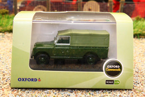 OXF76LAN2011 Oxford Diecast 1:76 Scale Land Rover S2 with Canvas Back in Bronze Green
