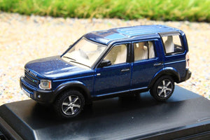 OXF76LRD006 Oxford Diecast 1:76 Scale Land Rover Discovery 3 in Cairns Blue Metalllic