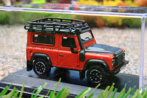 OXF76LRDF008AD Oxford Diecast 1:76 Scale Land Rover Defender 90 SW - Phoenix Orange