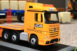 OXFORD DIE CAST 176 SCALE MERCEDES ACTROS LORRY WITH SEMI LOW LOADER