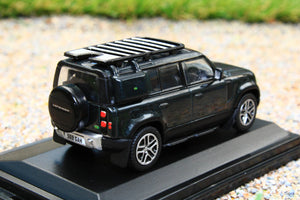 OXF76ND110002 Oxford Diecast 1:76 Scale New Land Rover Defender 110 Explorer Santorini Black