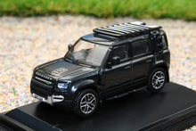 Load image into Gallery viewer, OXF76ND110002 Oxford Diecast 1:76 Scale New Land Rover Defender 110 Explorer Santorini Black