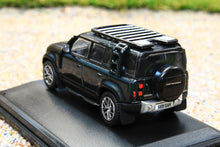 Load image into Gallery viewer, OXF76ND110002 Oxford Diecast 1:76 Scale New Land Rover Defender 110 Explorer Santorini Black
