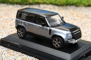 OXF76ND110002 Oxford Diecast 1:76 Scale New Land Rover Defender 110X Eiger Grey