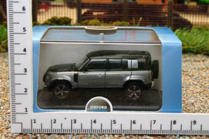 OXF76ND110002 Oxford Diecast 1:76 Scale New Land Rover Defender 110X Eiger Grey