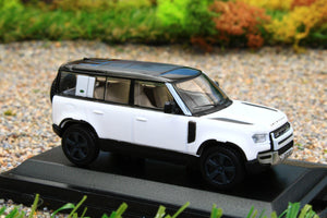 OXF76ND110X003 Oxford Diecast 1:76 Scale New Land Rover Defender 110X in Fuji White