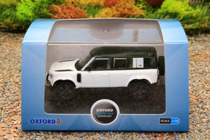 OXF76ND110X003 Oxford Diecast 1:76 Scale New Land Rover Defender 110X in Fuji White