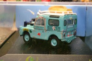 OXF76SET64 OXFORD DIECAST 1:76 SCALE FIRST OVERLAND LANDROVER SET LONDON SINGAPORE 1955 1956