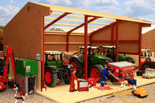 Load image into Gallery viewer, PB1A Pro Build Tractor and Machinery Shed (Red Oxide)
