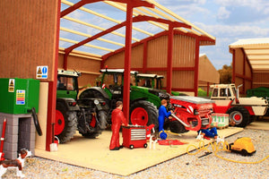 PB1A Pro Build Tractor and Machinery Shed (Red Oxide)