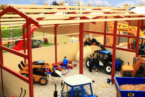 PB1B Pro Build Tractor and Machinery Shed (Red Oxide)