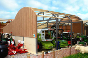 PB9A(G) Pro Build Dutch Barn with Lean-to (Grey Frame)