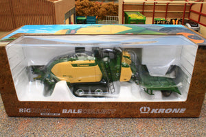 R601765 ROS Krone Big Pack 1290 HDP VC Baler with Bale Trailer