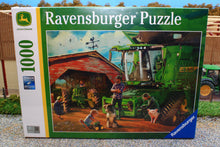 Load image into Gallery viewer, RA16839 Ravensburger John Deere Combine and Vintage Tractor Puzzle 1000pc
