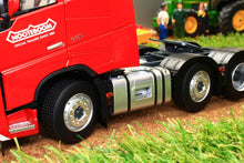 Load image into Gallery viewer, Mm1811-03-01 Marge Models Volvo Fh16 6X2 Lorry In Red With Nooteboom Livery Tractors And Machinery