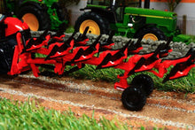 Load image into Gallery viewer, Rep120 Replicagri Besson Charrue Rwy8 In Red 6 Furrow Reversible Plough Tractors And Machinery (1:32