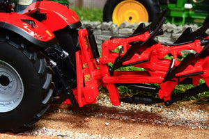 Rep120 Replicagri Besson Charrue Rwy8 In Red 6 Furrow Reversible Plough Tractors And Machinery (1:32