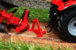 Rep120 Replicagri Besson Charrue Rwy8 In Red 6 Furrow Reversible Plough Tractors And Machinery (1:32