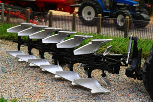REP157 REPLICAGRI LTD EDITION BESSON CHARRUE RWY8 IN BLACK 6 FURROW REVERSIBLE PLOUGH