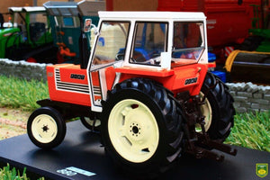 Rep163 Replicagri Fiat 880 With White Cab Tractors And Machinery (1:32 Scale)