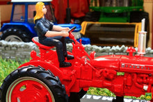 Load image into Gallery viewer, Rep175 Replcagri Farmhall C Tractor With Row Crop Wheels And Driver Figure Tractors And Machinery