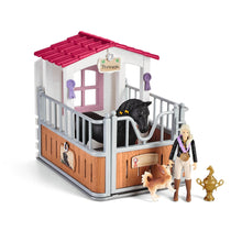 Load image into Gallery viewer, SL42437 Schleich Horse Loose Box with Horse Club Tori &amp; Princess