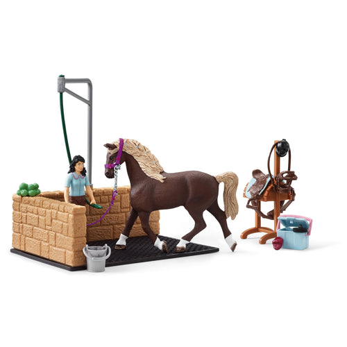 SL42438 Schleich Horse Club - Washing Area with Emily and Luna