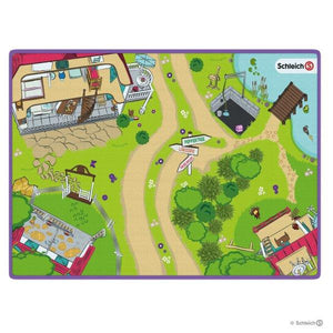 Overhead view of the SL42465 Schleich Horse Club - Play Mat