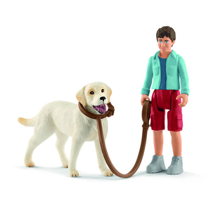 SL42478 Schleich Walking with Labrador Retriever