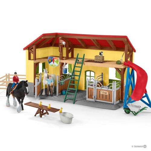 Sl42485 Schleich Farm World Stable With Figures Animals And Accessories Equestrian Department (All