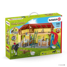 Load image into Gallery viewer, Packaging box for the SL42485 Schleich Farm World Stable with Figures, Anamals and Accessories