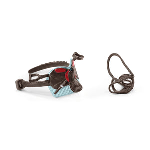 SL42489 Schleich Saddle and Bridle - Blue Saddle Cloth