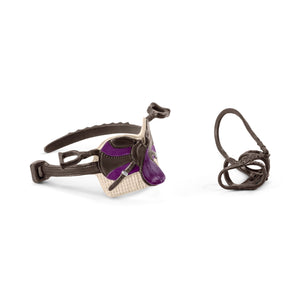 SL42491 Schleich Saddle and Bridle - Cream Saddle Cloth