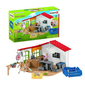 SL42502 Schleich Veterinarian Practice with Pets - with packaging box