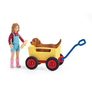 SL42543 Schleich Farm World Puppy Wagon Ride