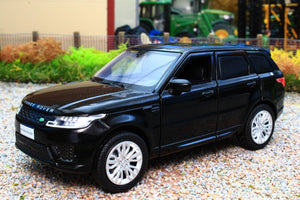 TAY32105017 Tayumo 1:32 Scale Range Rover Sport 4x4 in Black