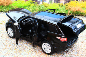 TAY32105017 Tayumo 1:32 Scale Range Rover Sport 4x4 in Black