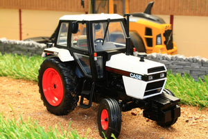 UH4280 UNIVERSAL HOBBIES CASE 1494 2WD TRACTOR IN BLACK AND WHITE