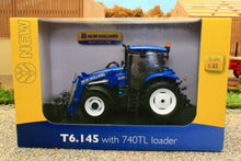 Load image into Gallery viewer, UH4956 Universal Hobbies New Holland T6.145 4wd Tractor with 740TL front loader with grab