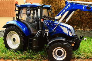 UH5320 UNIVERSAL HOBBIES NEW HOLLAND T6.175 BLUE POWER TRACTOR WITH LOADER