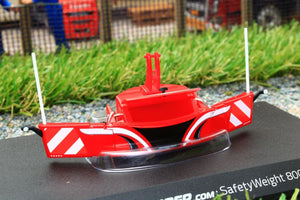 UH6250 UNIVERSAL HOBBIES TRACTOR BUMPER SAFETY WEIGHT 800 KG IN RED