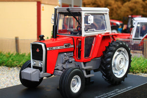 UH6310 Universal Hobbies Massey Ferguson 590 2WD Tractor with Red Silver Cab Limited Edition 750 Pieces World Wide