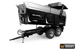 UH6340 UNIVERSAL HOBBIES ROLLAND ROLLSPEED 6835 R-SERIES TIPPING TRAILER IN BLACK LIMITED EDITION 500pcs WORLDWIDE