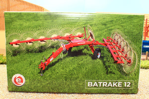 UH6356 Universal Hobbies Enorossi Batrake Hay Rake with 12 Rakes