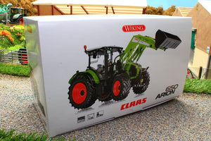 W7325 WIKING CLAAS ARION 650 TRACTOR WITH FRONT LOADER AND BUCKET