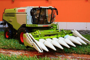 W7340 Wiking Class Lexion 760 Combine With Maize Header Tractors And Machinery (1:32 Scale)