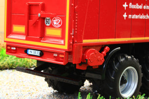 W7657 Wiking Krampe Conveyor Belt Lorry Trailer in Red